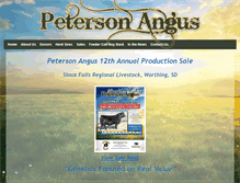 Tablet Screenshot of petersonangus.com